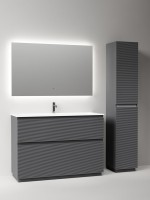 Тумба с раковиной Sancos Folk Floor 120 напольная, grey soft, раковина CN7017