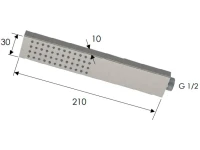 Душевая лейка Remer SS317RRX Душевая лейка Remer SS317RRX