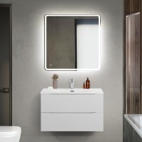Мебель для ванной комнаты BelBagno Marino-cer-mini 80 подвесная, bianco opaco