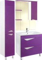 Зеркало Bellezza Эйфория R 80 фиолетовое, с подсветкой