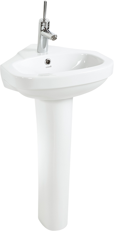 Раковина Creavit Corner VT145 с пьедесталом