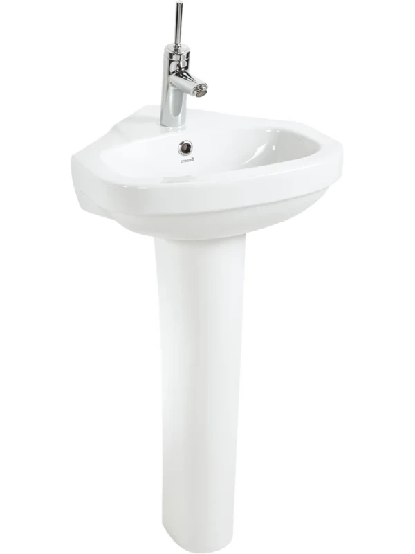 Раковина Creavit Corner VT145 с пьедесталом
