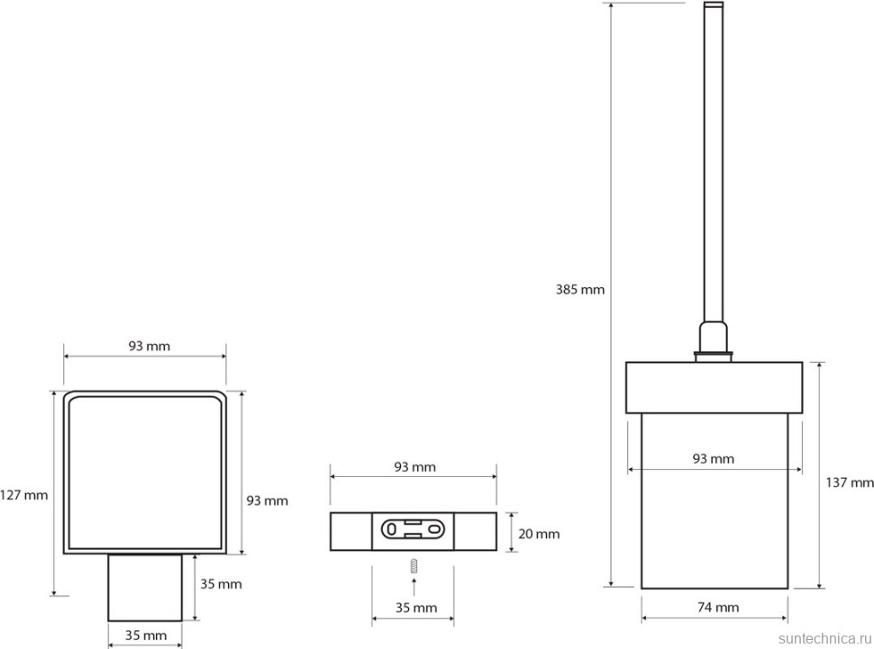 Набор Держатель Bemeta Via 135012012 + Ершик 135013012