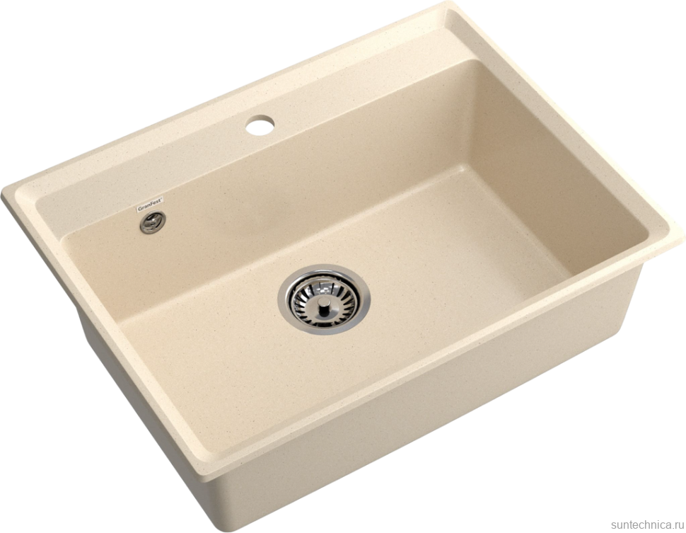 Комплект Мойка GranFest Level LV-660 кашемир + Смеситель MEGA Mega