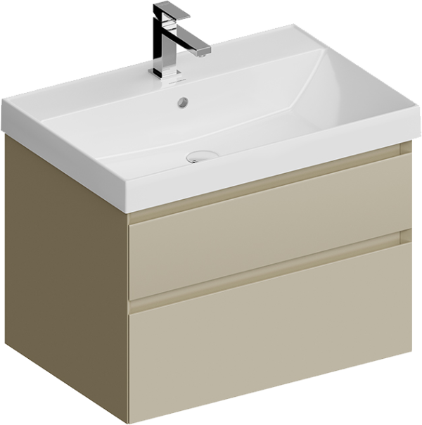 Тумба под раковину KERAMA MARAZZI Cubo 70 подвесная, лимо матовая