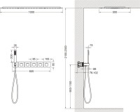 Душевой комплект Timo Petruma SX-5329/00SM С ВНУТРЕННЕЙ ЧАСТЬЮ, с термостатом, хром
