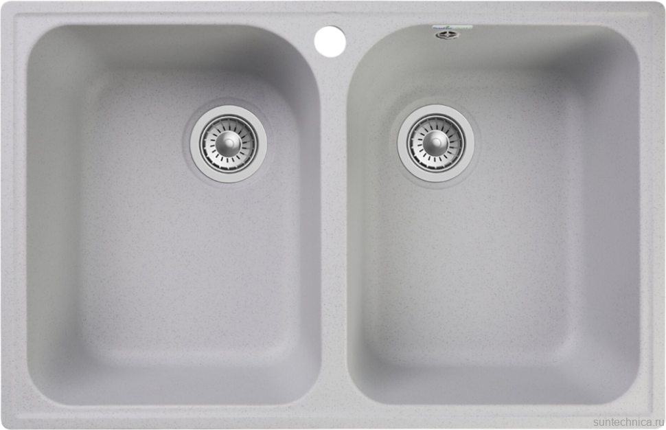 Комплект Мойка GranFest Quarz Z 15 серая + Смеситель MEGA Mega