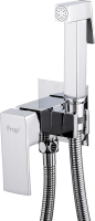 Гигиенический душ Frap F7506 со смесителем, С ВНУТРЕННЕЙ ЧАСТЬЮ, хром