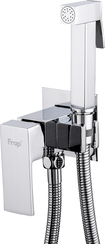 Гигиенический душ Frap F7506 со смесителем, С ВНУТРЕННЕЙ ЧАСТЬЮ, хром
