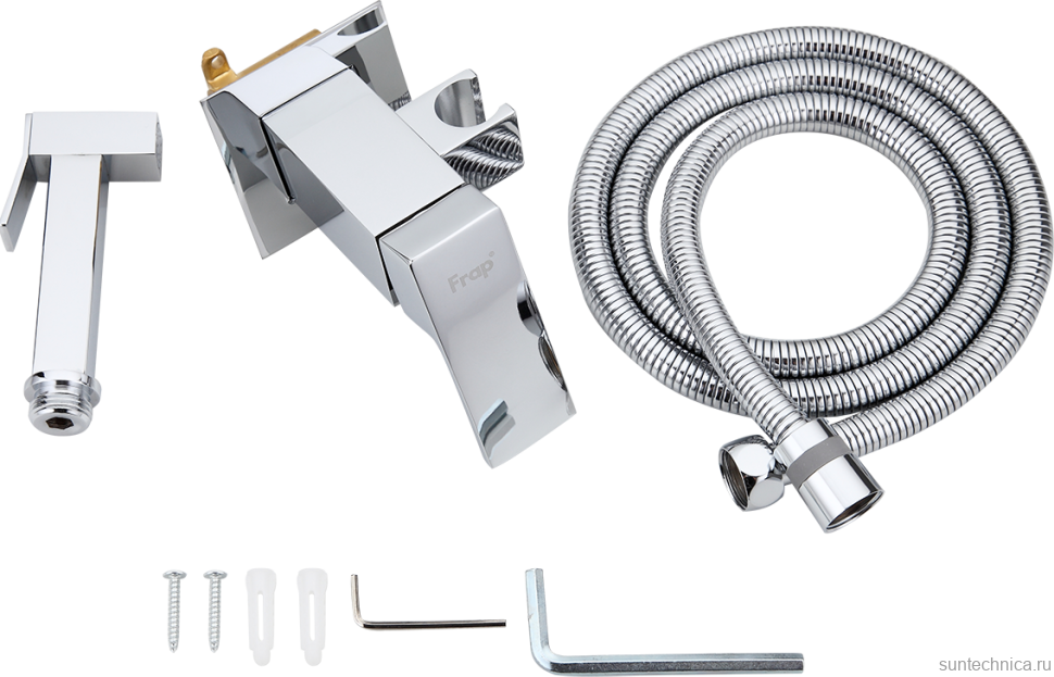 Гигиенический душ Frap F7506 со смесителем, С ВНУТРЕННЕЙ ЧАСТЬЮ, хром