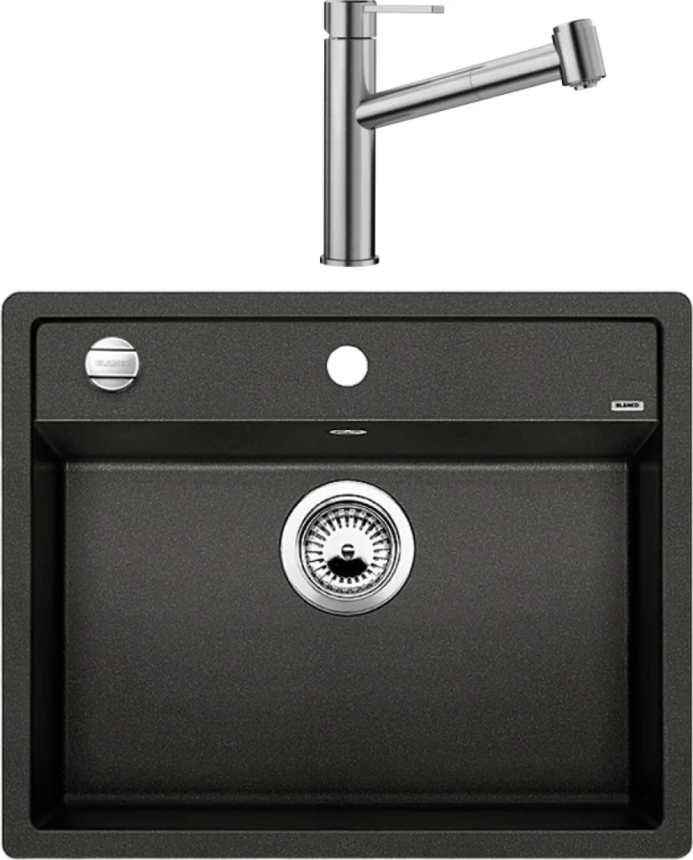 Комплект Мойка Blanco Dalago 6 антрацит + Смеситель Ambis-S 523119
