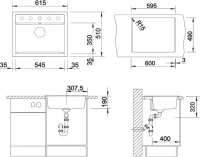 Комплект Мойка Blanco Dalago 6 антрацит + Смеситель Ambis-S 523119 Комплект Мойка Blanco Dalago 6 антрацит + Смеситель Ambis-S 523119