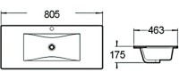 Раковина SantiLine SL-2102 80