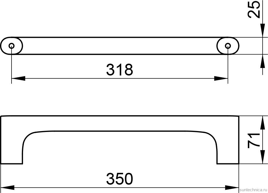 Поручень Keuco Edition 400 11507 латунь, цвет шлифованная латунь, настенный