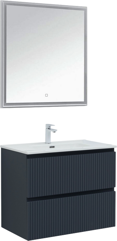 Тумба под раковину без столешницы Aquanet Джейн (Flat) 80 подвесная, маренго