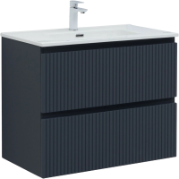 Тумба под раковину без столешницы Aquanet Джейн (Flat) 80 подвесная, маренго