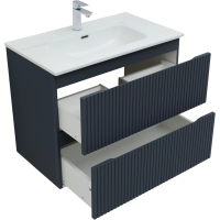 Тумба под раковину без столешницы Aquanet Джейн (Flat) 80 подвесная, маренго