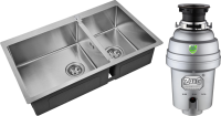 Комплект Мойка Zorg Inox R 78-2-51 L + Измельчитель Inox D