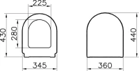 Комплект Унитаз подвесной VitrA Zentrum 55795B003-0075 + Крышка 94-003-001 петли хром + Инсталляция Geberit Duofix UP 320 111.300.00.5 + Кнопка Sigma 01 115.770.21.5 хром + Крепления 111.815.00.1 к стене + Звукоизоляция
