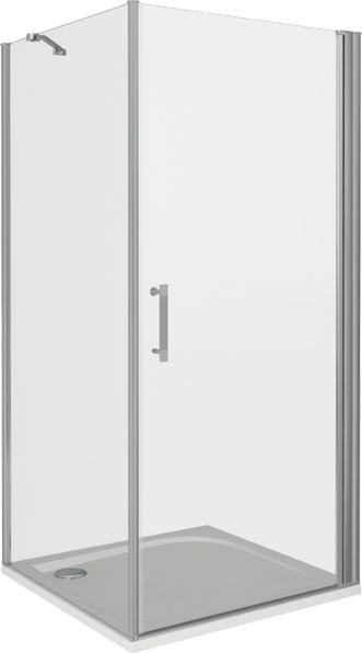 Душевой уголок Good Door Mokka Mokka DR+SP 100х80х185 см