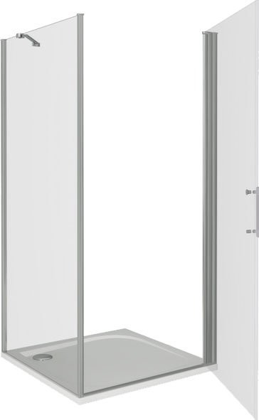 Душевой уголок Good Door Mokka Mokka DR+SP 100х80х185 см