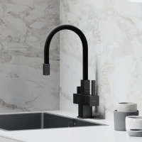 Смеситель для кухни Sancos Arno SC4005MB с гибким изливом, матовый черный