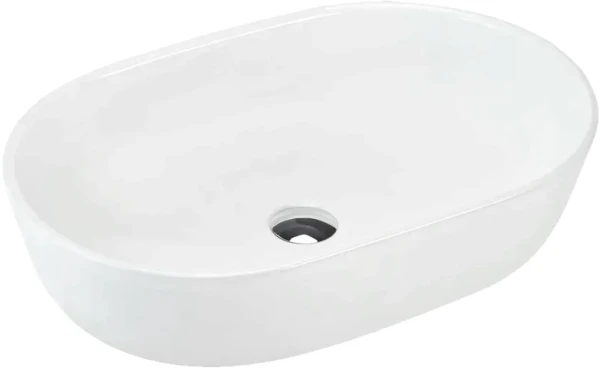 Накладная раковина beWash Bogen 88601001 60 см без отверстия под смеситель белая глянцевая