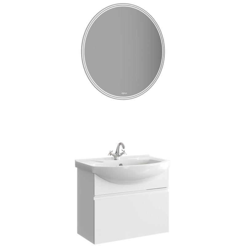 Мебель для ванной комнаты Aqwella Rodos 75 белая