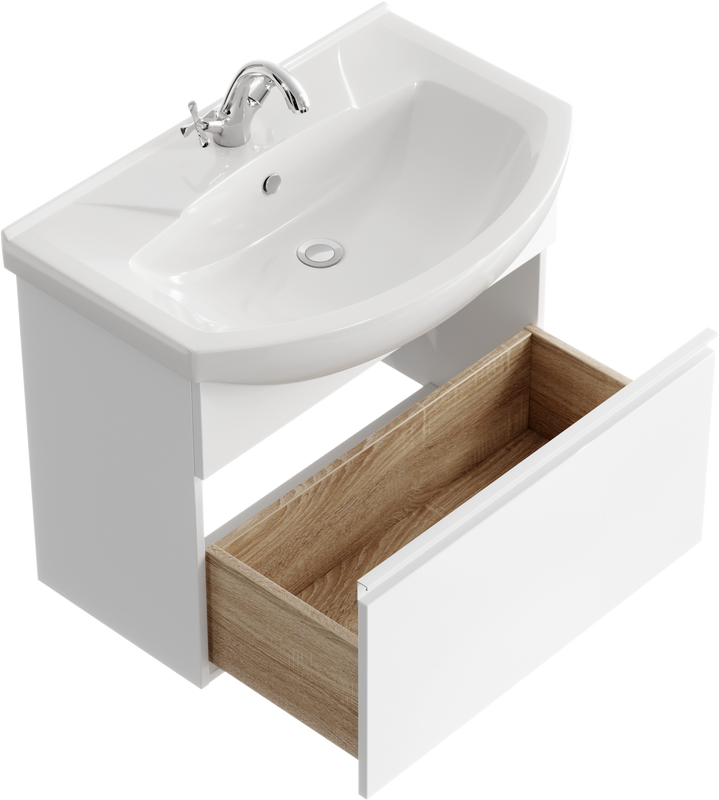 Мебель для ванной комнаты Aqwella Rodos 75 белая