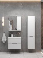 Мебель для ванной комнаты SanStar Ориана 60 подвесная, раковина Sanita luxe Quadro 60