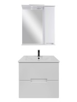Мебель для ванной комнаты SanStar Ориана 60 подвесная, раковина Sanita luxe Quadro 60