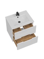 Мебель для ванной комнаты SanStar Ориана 60 подвесная, раковина Sanita luxe Quadro 60