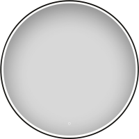 Зеркало круглое Wellsee 7 Rays’ Spectrum 70 с фронтальной подсветкой, черное матовое