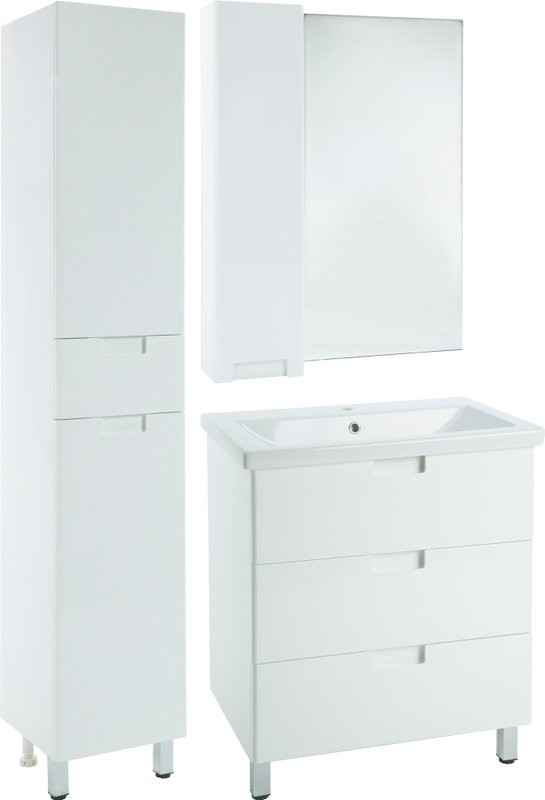 Мебель для ванной комнаты Bellezza Пегас 80 напольная, белая