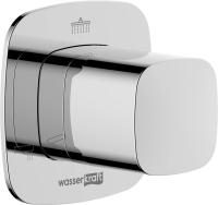 Переключатель потоков Wasserkraft Naab A313 С ВНУТРЕННЕЙ ЧАСТЬЮ, на три потребителя, хром