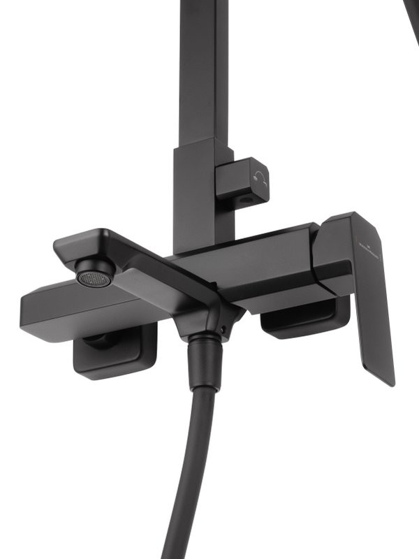 Душевая стойка Wonzon & Woghand Diamond WW-88739011-MB матовая черная