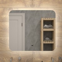 Мебель для ванной комнаты Misty Байкал 40 L для стиральной машины, белая