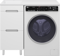 Мебель для ванной комнаты Misty Байкал 40 L для стиральной машины, белая