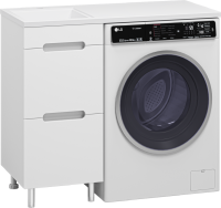 Мебель для ванной комнаты Misty Байкал 40 L для стиральной машины, белая