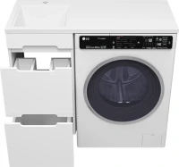 Мебель для ванной комнаты Misty Байкал 40 L для стиральной машины, белая