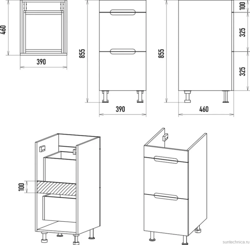 Мебель для ванной комнаты Misty Байкал 40 L для стиральной машины, белая