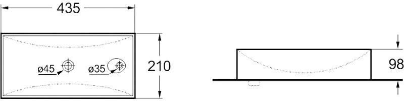Раковина маленькая в туалет SantiLine SL-2009LMG