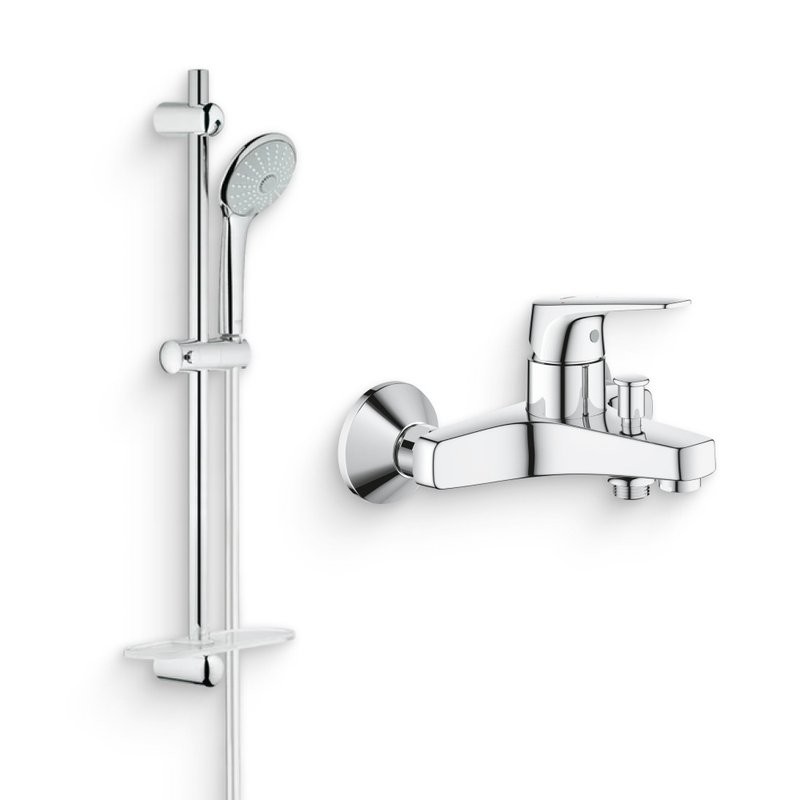Душевой комплект Смеситель Grohe BauFlow 23601000 + Гарнитур Euphoria 110 Massage 27231001