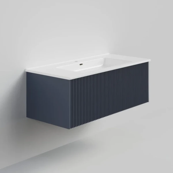 Тумба с раковиной La Fenice Terra 100 синяя