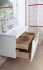 Мебель для ванной Бриклаер Брайтон 100 подвесная, белая матовая, дуб кера