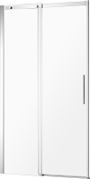 Душевая дверь в нишу AQUAme AQM4803-12 120 см, профиль хром, стекло прозрачное
