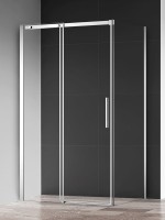 Душевая дверь в нишу AQUAme AQM4803-12 120 см, профиль хром, стекло прозрачное