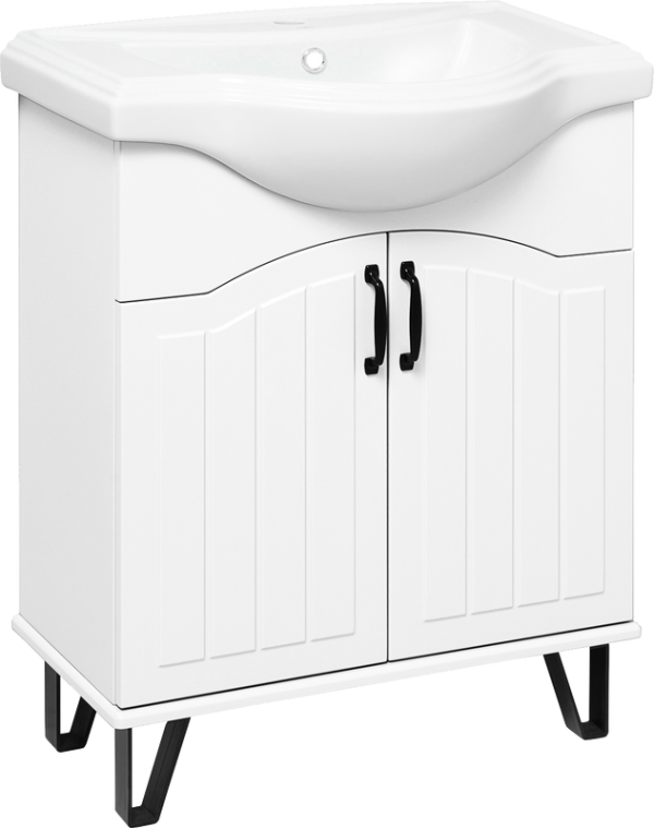 Тумба под раковину Runo Марсель 65 белая