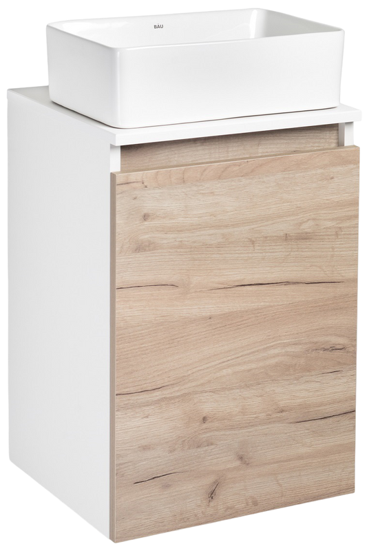 Тумба под раковину без столешницы Runo Бари 40 крафтовый дуб