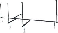 Акриловая ванна Marka One Gracia L 150x95 см, угловая, левая, пристенная, белая, асимметричная, с каркасом, с сиденьем